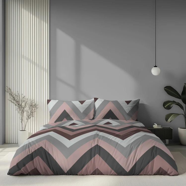 Pościel 220x200 + 2 Poszewki Satyna 100% Bawełna 6063A Detexpol