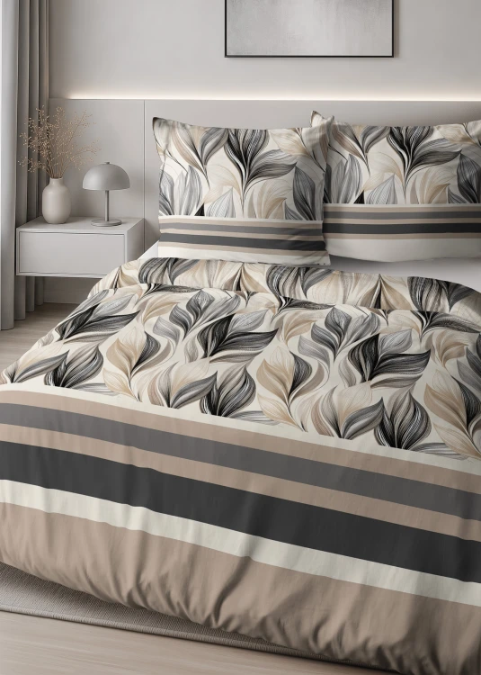 Pościel 220x200 + 2 Poszewki Satyna 100% Bawełna 6066A Detexpol