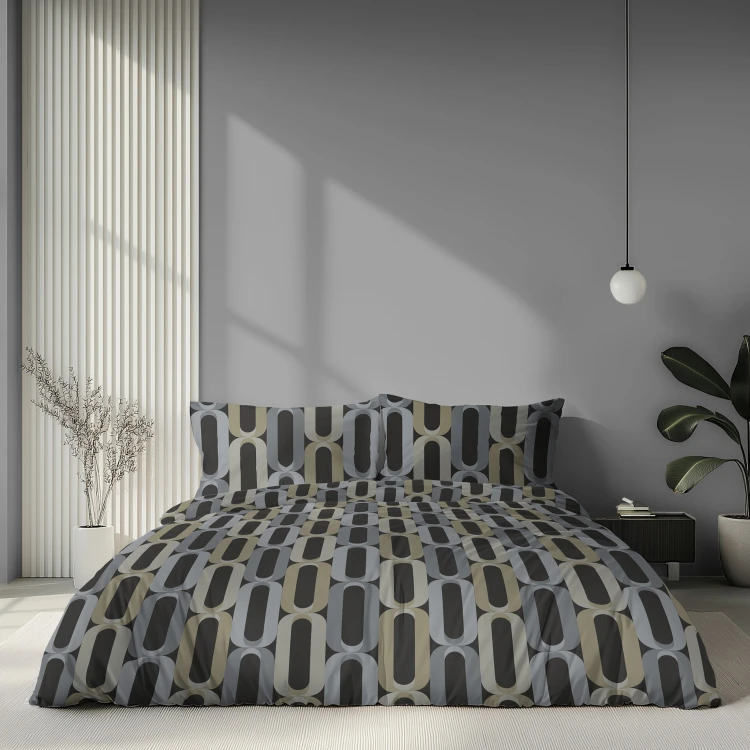 Pościel 220x200 + 2 Poszewki Satyna 100% Bawełna 6071A Detexpol