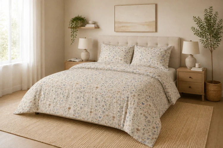 Pościel 200x200 + 2 Poszewki 100% Bawełna P2076 Famitex
