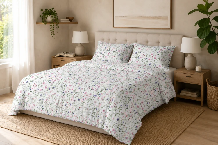 Pościel 200x200 + 2 Poszewki 100% Bawełna P2077 Famitex