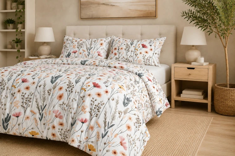 Pościel 200x200 + 2 Poszewki 100% Bawełna P2087 Famitex