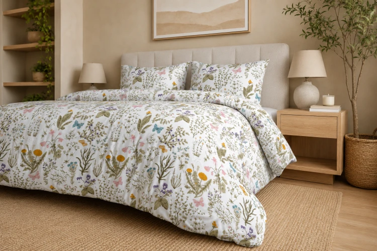 Pościel 200x200 + 2 Poszewki 100% Bawełna P2091 Famitex