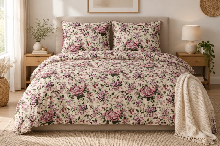 Pościel 160x200 + 2 Poszewki 100% Bawełna P550 Harmony Collection Famitex