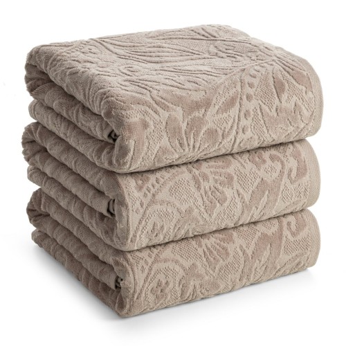 Ręcznik 70x140 450g 100% Bawełna Aurora Ciemny Beżowy Eurofirany