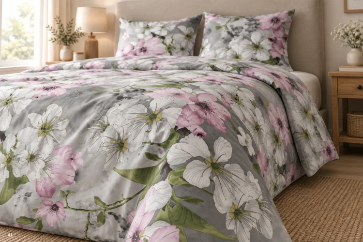 Pościel 160x200 + 2 Poszewki 100% Bawełna P1918 Harmony Collection Famitex