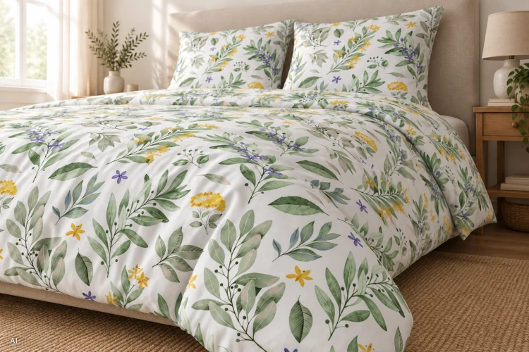 Pościel 160x200 + 2 Poszewki 100% Bawełna P1828 Harmony Collection Famitex
