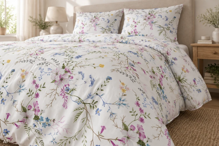 Pościel 160x200 + 2 Poszewki 100% Bawełna P1677 Harmony Collection Famitex