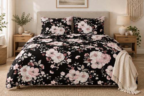 Pościel 160x200 + 2 Poszewki 100% Bawełna P1476 Harmony Collection Famitex