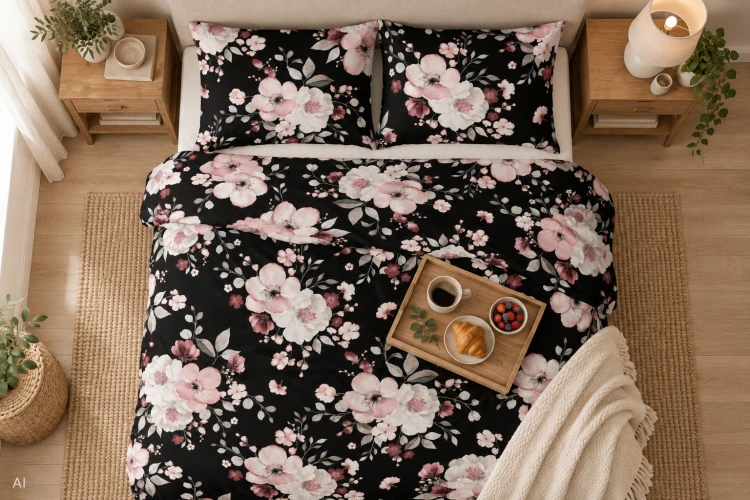 Pościel 150x200 + 2 Poszewki 50x60 100% Bawełna P1476 Harmony Collection Famitex