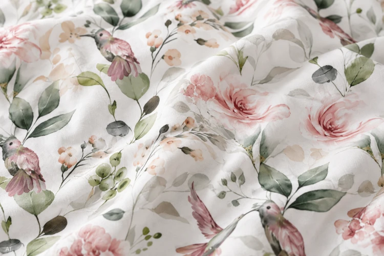Pościel 160x200 + 2 Poszewki 100% Bawełna P1699 Harmony Collection Famitex