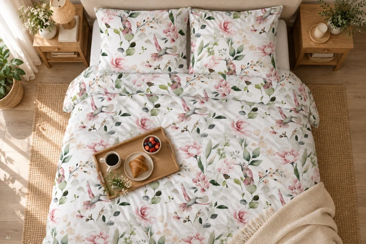 Pościel 160x200 + 2 Poszewki 50x70 100% Bawełna P1699 Harmony Collection Famitex