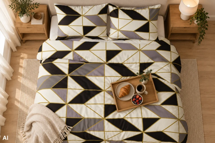 Pościel 160x200 + 2 Poszewki 50x70 100% Bawełna P1808 Harmony Collection Famitex
