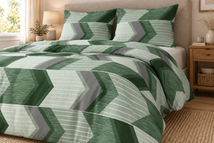 Pościel 160x200 + 2 Poszewki 50x70 100% Bawełna P1837 Harmony Collection Famitex