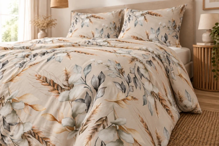 Pościel 160x200 + 2 Poszewki 100% Bawełna P1897 Harmony Collection Famitex