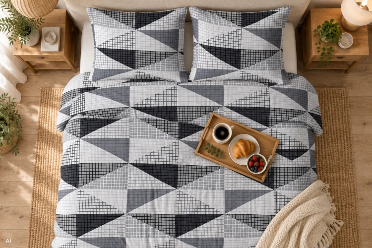 Pościel 160x200 + 2 Poszewki 100% Bawełna P1915 Harmony Collection Famitex