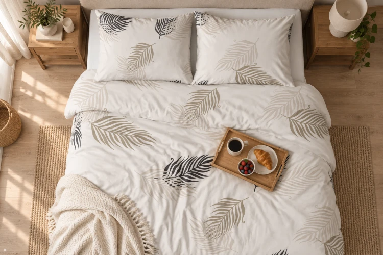Pościel 160x200 + 2 Poszewki 100% Bawełna P1917 Harmony Collection Famitex
