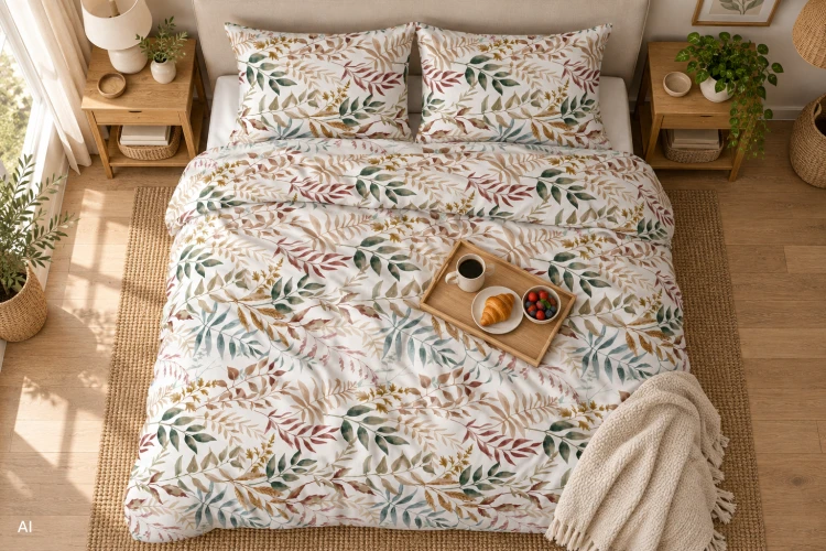 Pościel 160x200 + 2 Poszewki 100% Bawełna P1939 Harmony Collection Famitex