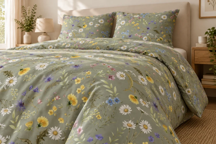 Pościel 160x200 + 2 Poszewki 100% Bawełna P2016 Harmony Collection Famitex