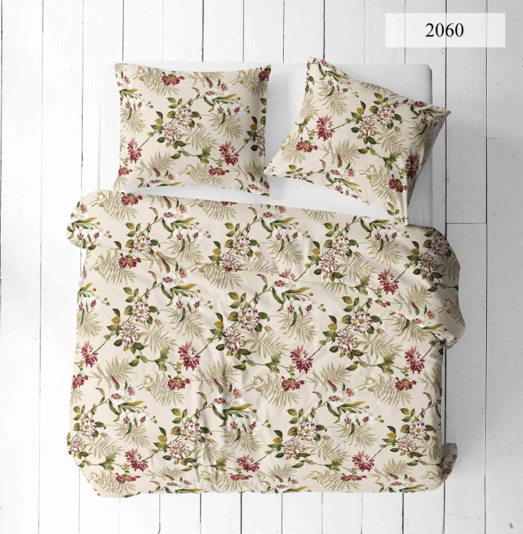 Pościel 160x200 + 2 Poszewki 100% Bawełna P2060 Harmony Collection Famitex