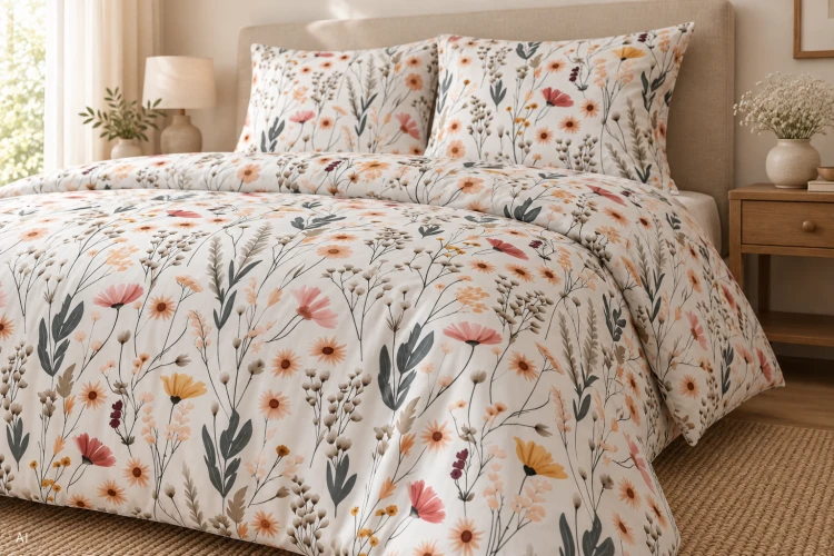 Pościel 180x200 + 2 Poszewki 100% Bawełna P2087 Harmony Collection Famitex