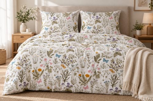 Pościel 180x200 + 2 Poszewki 100% Bawełna P2091 Harmony Collection Famitex