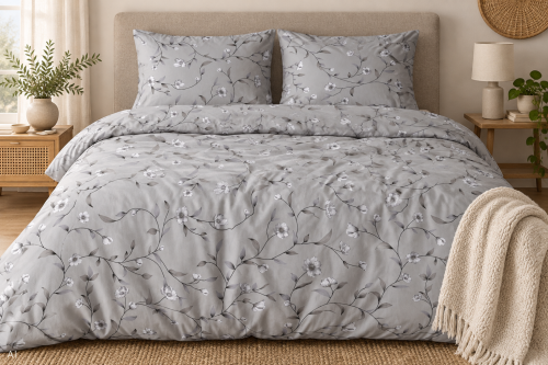 Pościel 160x200 + 2 Poszewki 100% Bawełna P2055 Harmony Collection Famitex