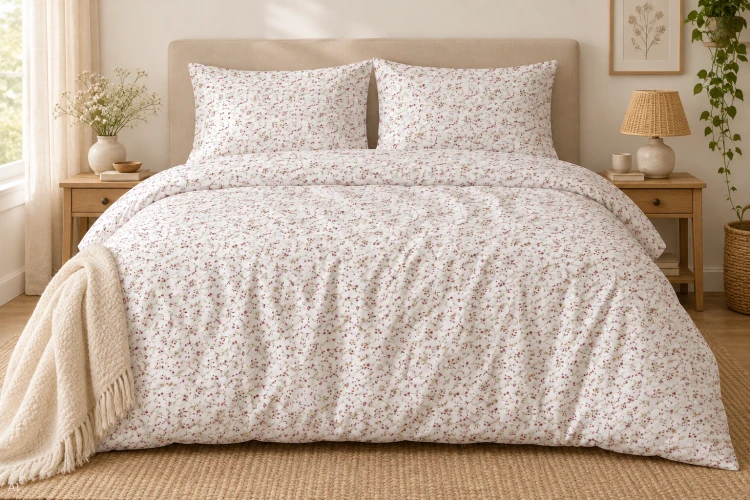 Pościel 160x200 + 2 Poszewki 50x70 100% Bawełna P1281 Harmony Collection Famitex