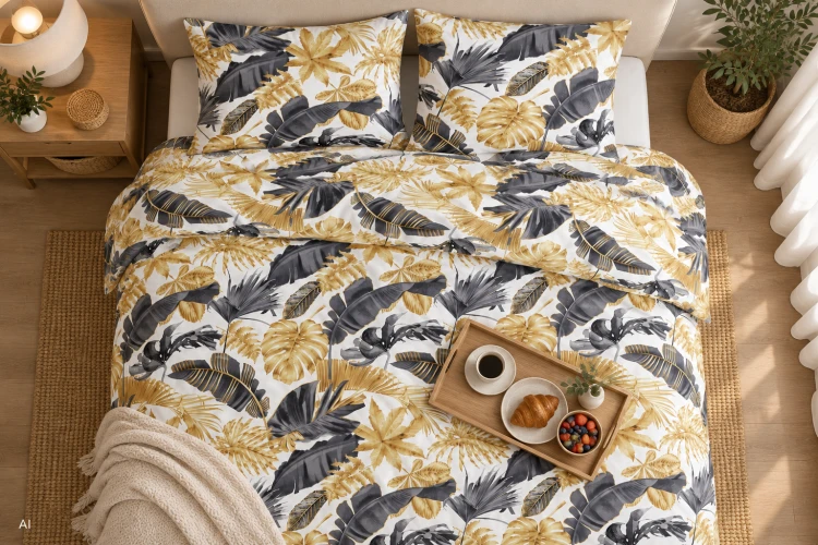 Pościel 160x200 + 2 Poszewki 50x70 100% Bawełna P1495 Harmony Collection Famitex