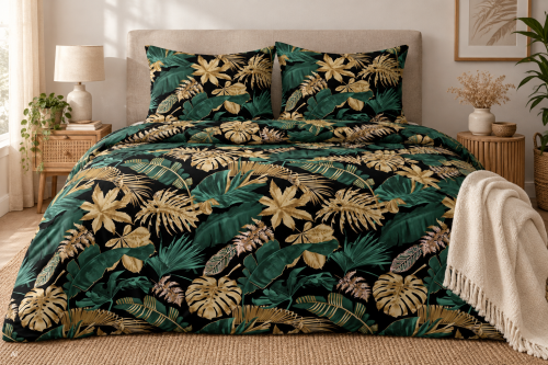 Pościel 160x200 + 2 Poszewki 50x70 100% Bawełna P1497 Harmony Collection Famitex