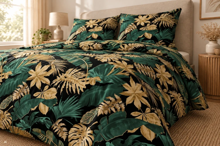 Pościel 160x200 + 2 Poszewki 50x70 100% Bawełna P1497 Harmony Collection Famitex