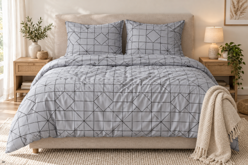 Pościel 160x200 + 2 Poszewki 50x70 100% Bawełna P2053 Harmony Collection Famitex