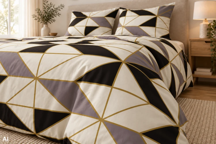 Pościel 150x200 + 2 Poszewki 50x60 100% Bawełna P1808 Harmony Collection Famitex