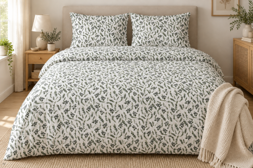 Pościel 140x200 + 2 Poszewki 100% Bawełna P1968 Harmony Collection Famitex