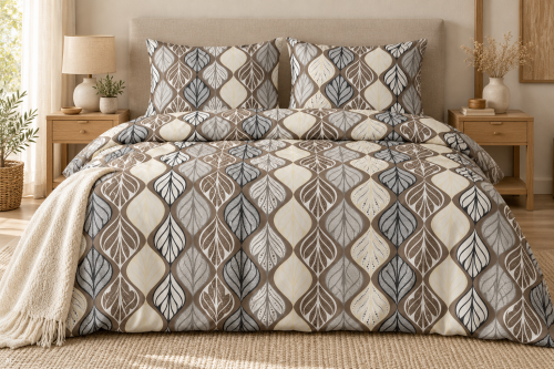 Pościel 160x200 + 2 Poszewki 100% Bawełna P1898 Harmony Collection Famitex