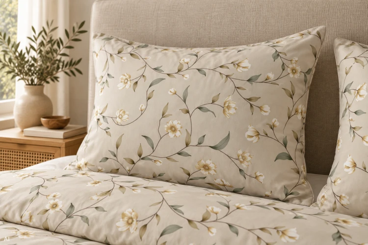 Pościel 140x200 + 2 Poszewki 100% Bawełna P2054 Harmony Collection Famitex
