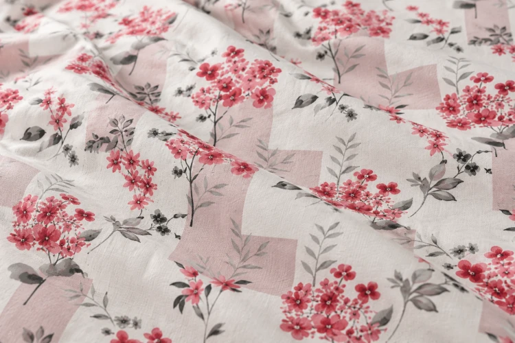 Pościel 140x200 + 2 Poszewki 100% Bawełna P2061 Harmony Collection Famitex