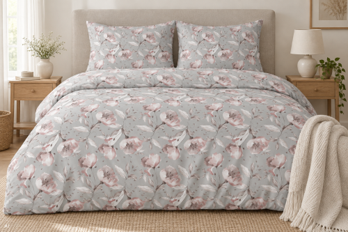 Pościel 150x200 + 2 Poszewki 50x60 100% Bawełna P1910 Harmony Collection Famitex