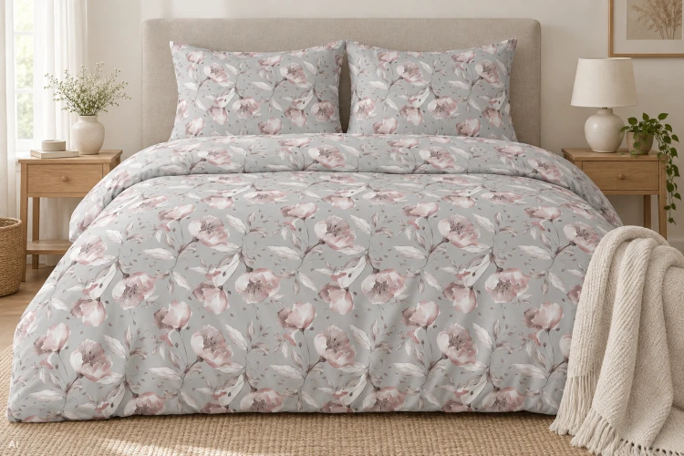 Pościel 150x200 + 2 Poszewki 50x60 100% Bawełna P1910 Harmony Collection Famitex