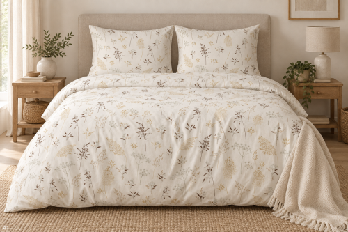 Pościel 150x200 + 2 Poszewki 50x60 100% Bawełna P1983 Harmony Collection Famitex