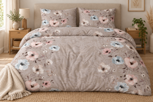 Pościel 160x200 + 2 Poszewki 100% Bawełna P1992 Harmony Collection Famitex