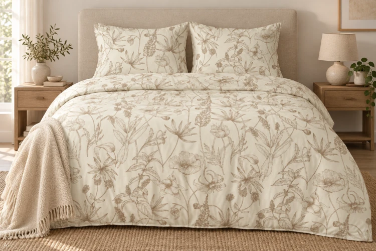 Pościel 150x200 + 2 Poszewki 50x60 100% Bawełna P1996 Harmony Collection Famitex