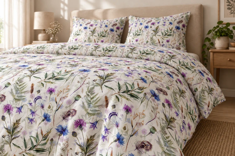 Pościel 150x200 + 2 Poszewki 50x60 100% Bawełna P2010 Harmony Collection Famitex