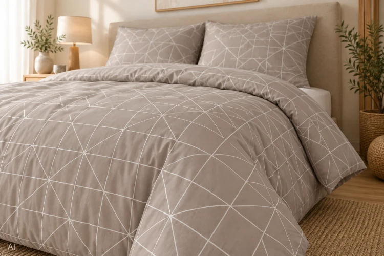 Pościel 150x200 + 2 Poszewki 50x60 100% Bawełna P2052 Harmony Collection Famitex