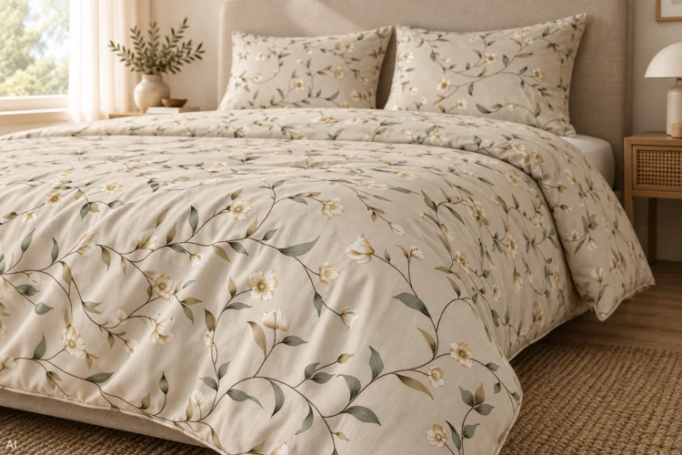 Pościel 150x200 + 2 Poszewki 50x60 100% Bawełna P2054 Harmony Collection Famitex