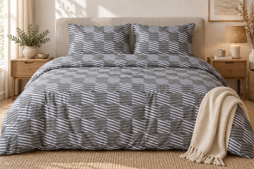 Pościel 150x200 + 2 Poszewki 50x60 100% Bawełna P2109 Harmony Collection Famitex