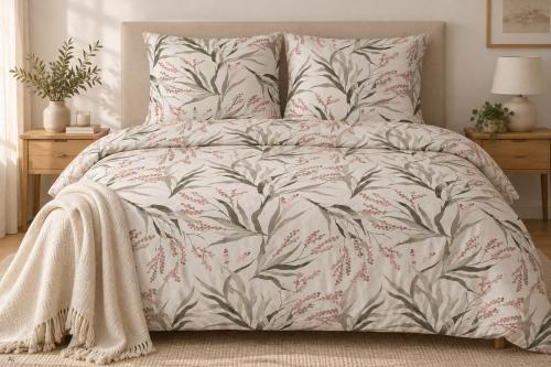 Pościel 160x200 + 2 Poszewki 100% Bawełna P1941 Harmony Collection Famitex
