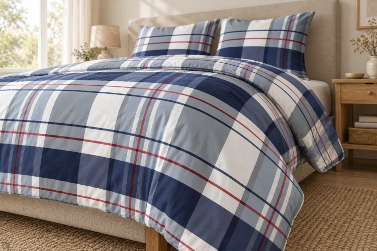 Pościel 200x200 + 2 Poszewki 100% Bawełna P1846 Harmony Collection Famitex
