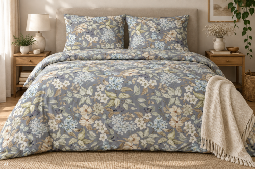 Pościel 160x200 + 2 Poszewki 50x70 100% Bawełna P2011 Harmony Collection Famitex