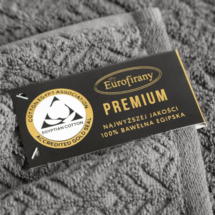 Ręcznik 30x50cm 610g Egipt2 Srebrny Eurofirany